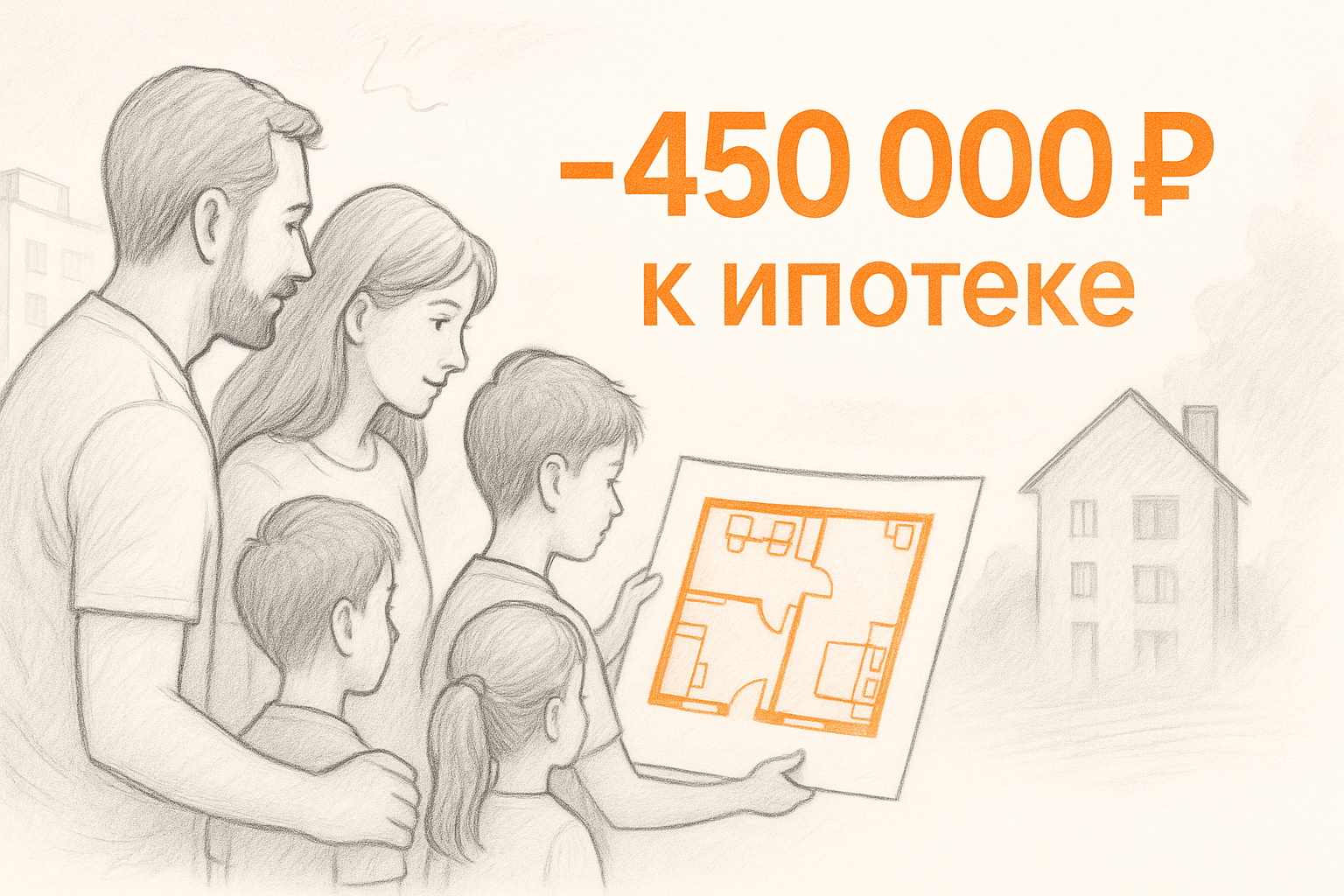 Минус 450 000 ₽ к ипотеке: как многодетной семье забрать своё